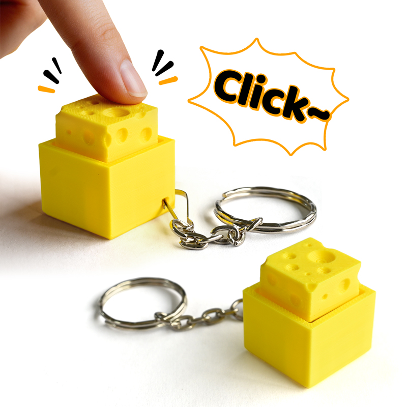3D Printed Cheesy Key Fidget C - 3D Printing Fidget Toys recension och pris