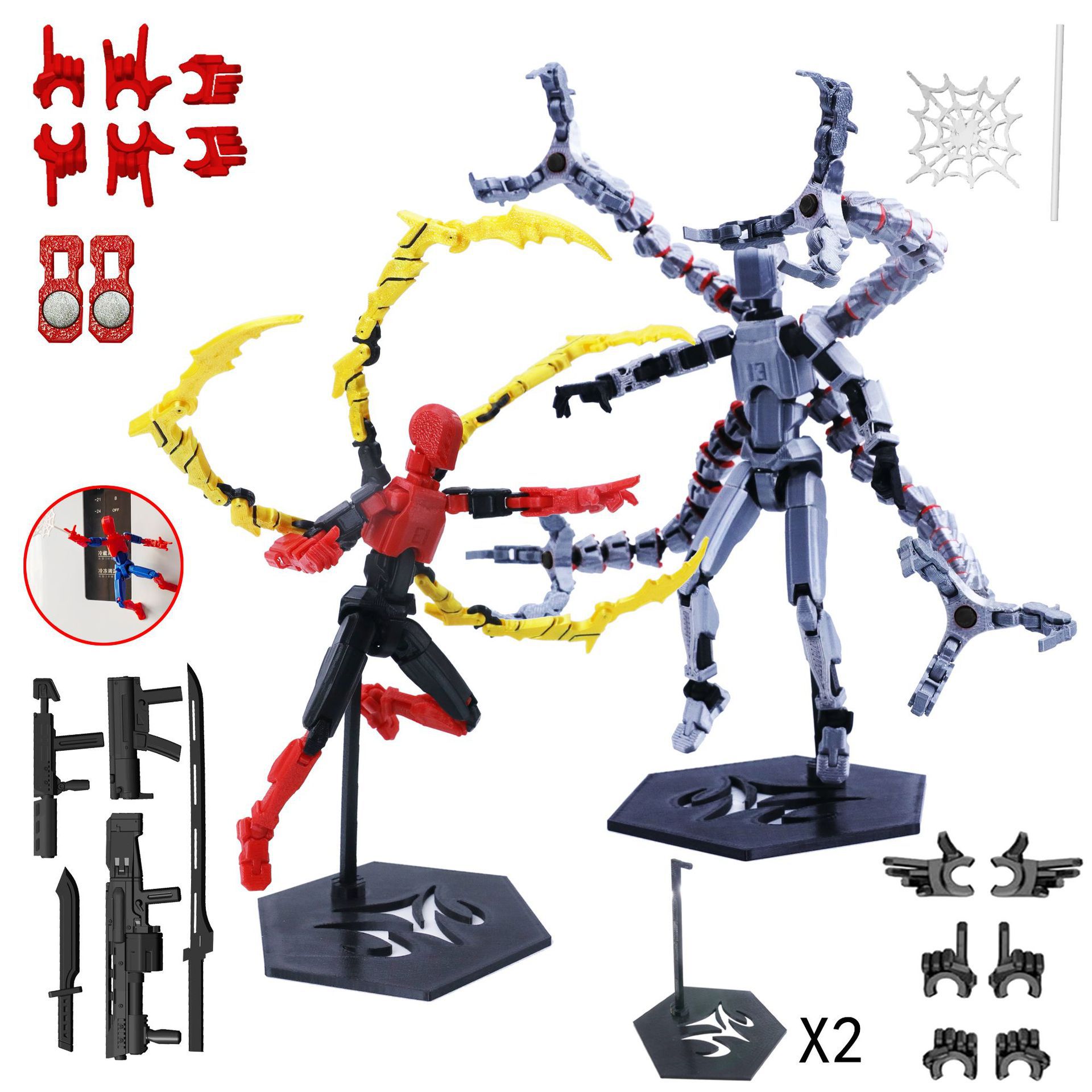 3D Printed Robot Model Toy Mov - 3D Printing Action Figure recension och pris