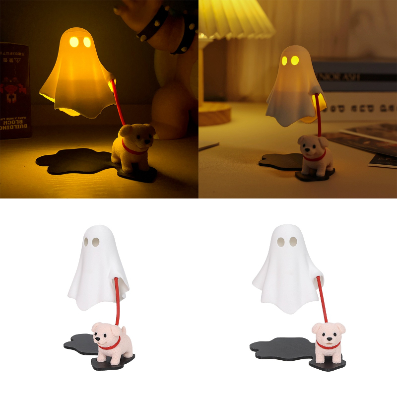 3D Printed Cute Ghost With Dog - 3D Printing Ghosting recension och pris
