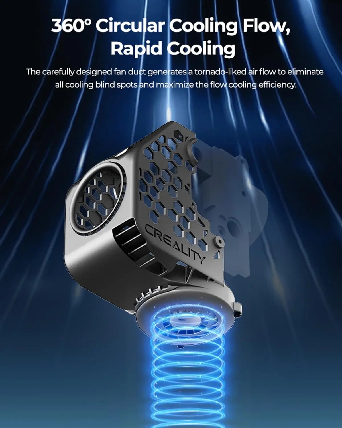 Creality X BEN2C Nautilus Fan  - 3D Printing Overhangs recension och pris