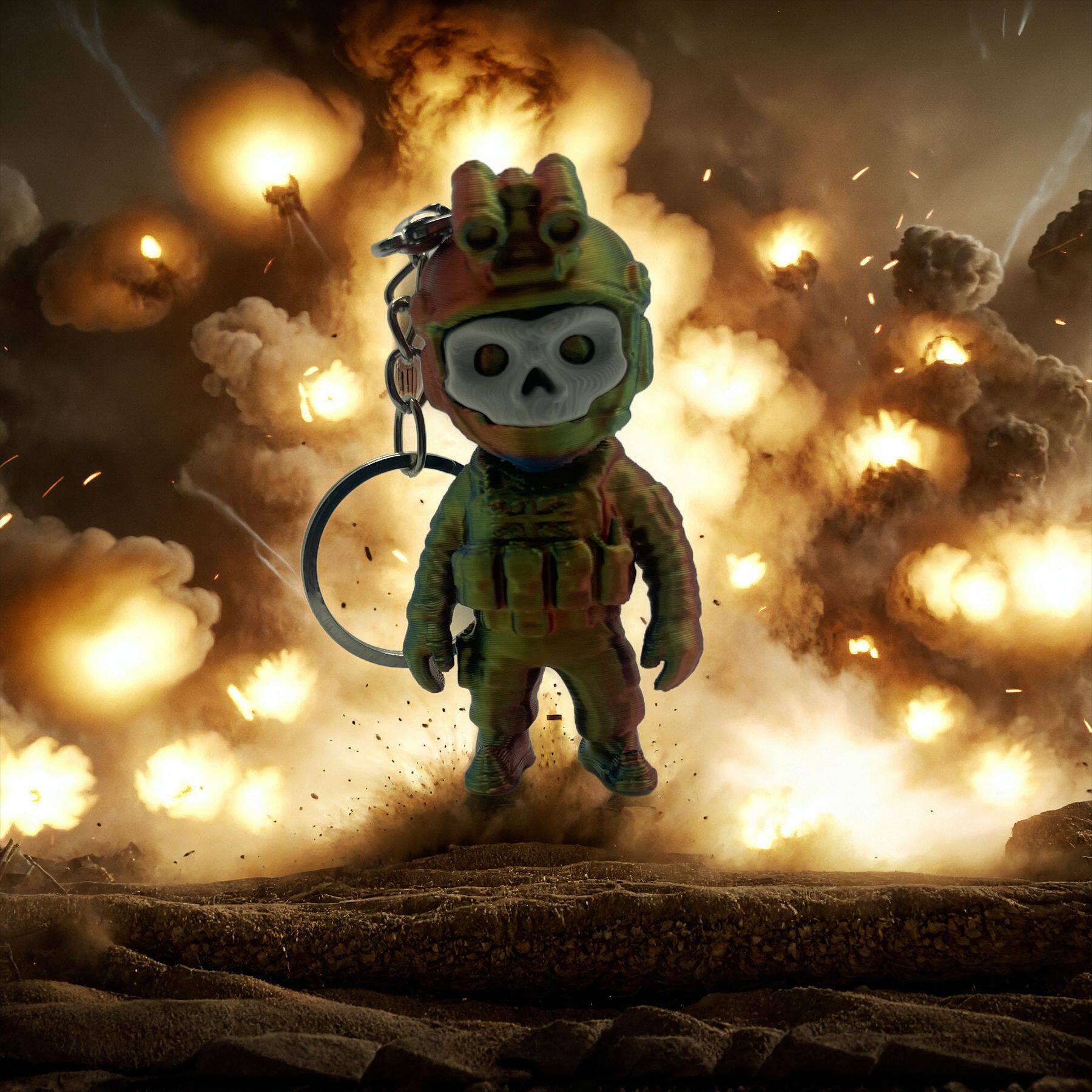 2026 Cute Ghost Warrior Callin - 3D Printing Ghosting recension och pris