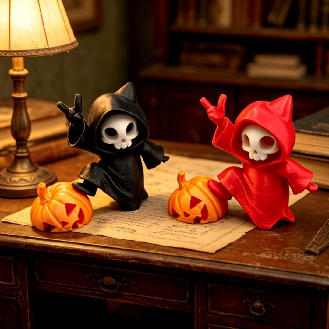 Cat Ear Grim Reaper Halloween  - 3D Printing Ghosting recension och pris