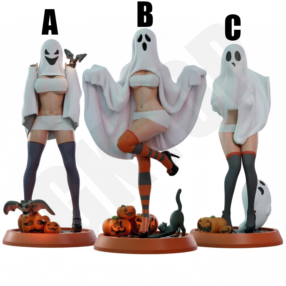 Halloween Ghost Lady 1/24 Scal - 3D Printing Ghosting recension och pris