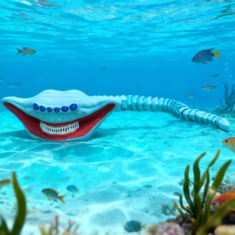 1/4pc 3D Printing Sea Eater Bl - 3D Printing Action Figure recension och pris
