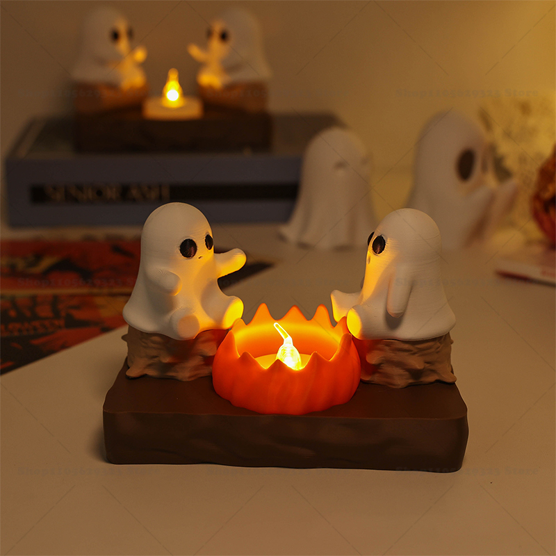 3D Printed Ghost Campfire Teal - 3D Printing Ghosting recension och pris