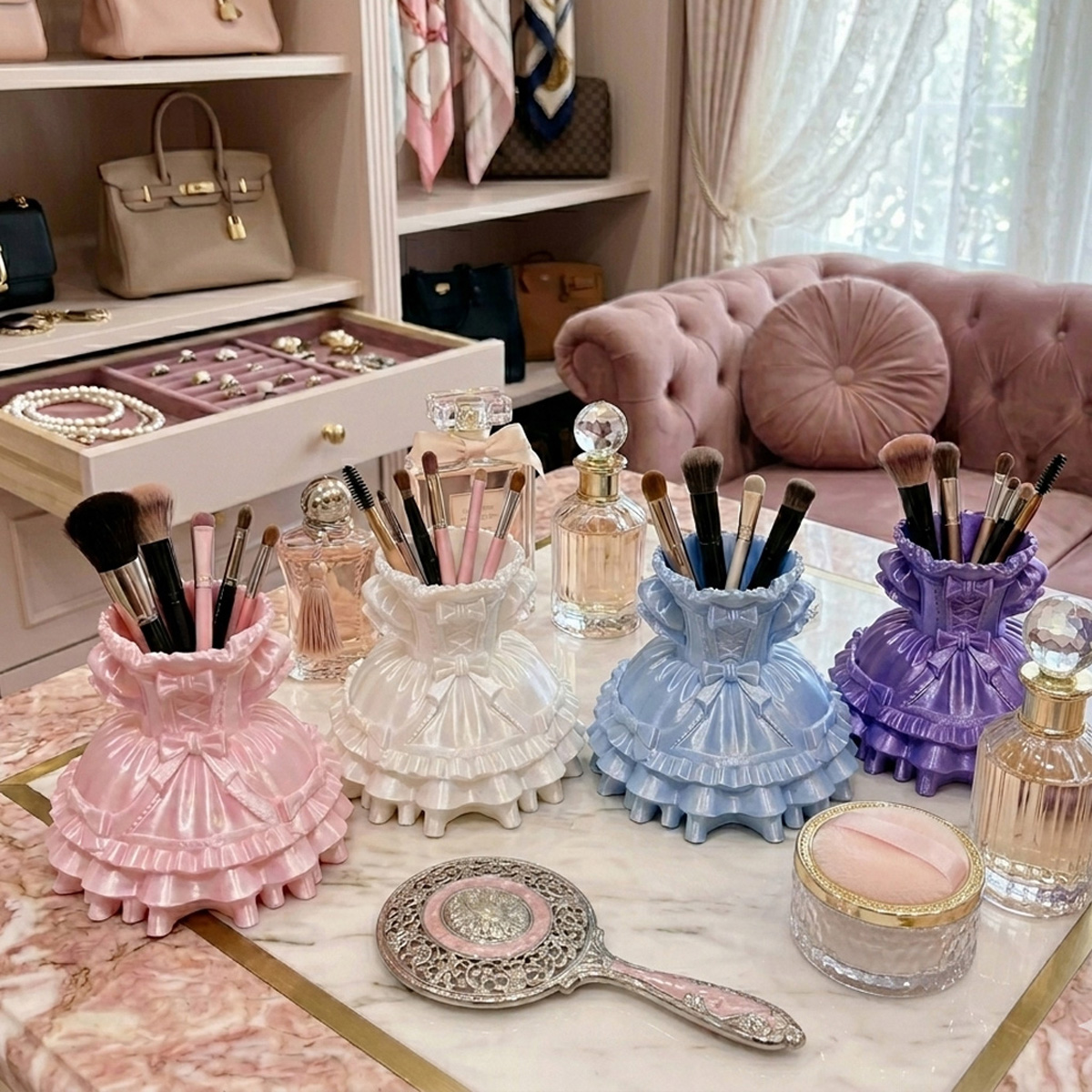 Princess Dress Makeup Brush Ho - 3D Printing Grip recension och pris
