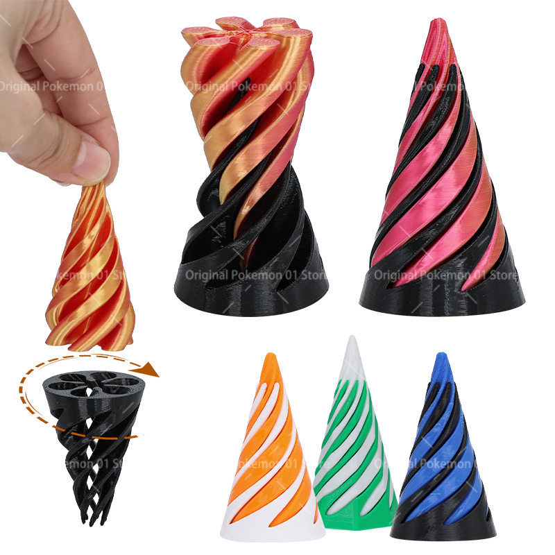 3D Printed Spiral Cone Fidget  - 3D Printing Ghosting recension och pris