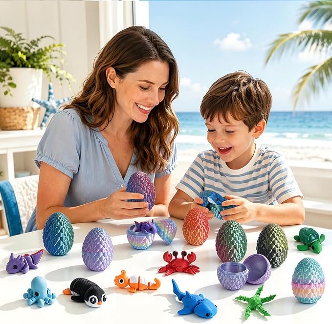 24pcs 3D Printed Surprise Egg  - 3D Printing Fidget Toys recension och pris